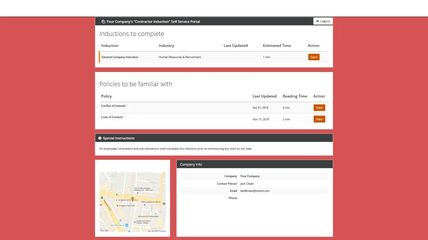 what is an induction portal