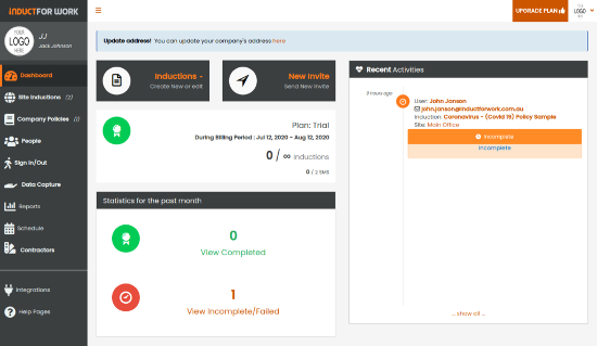 Induction Training Home Page