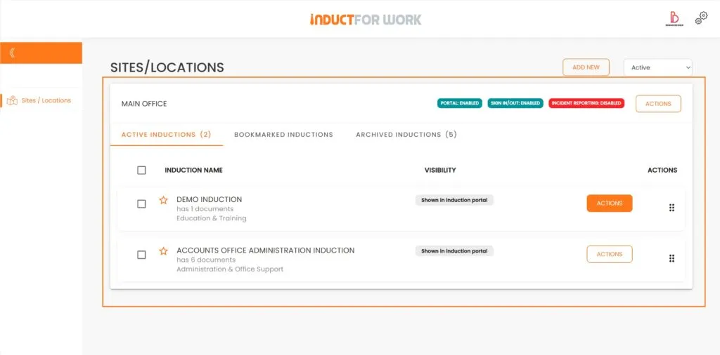 induction training UK